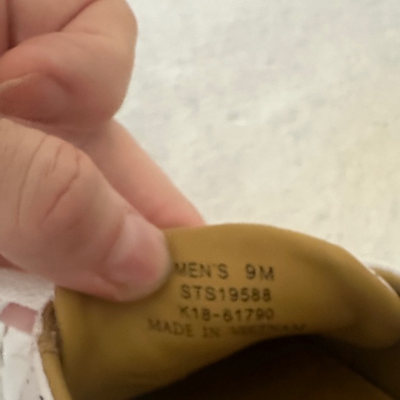 Sperry White Leather Boat Shoes - Picture 8 of 8